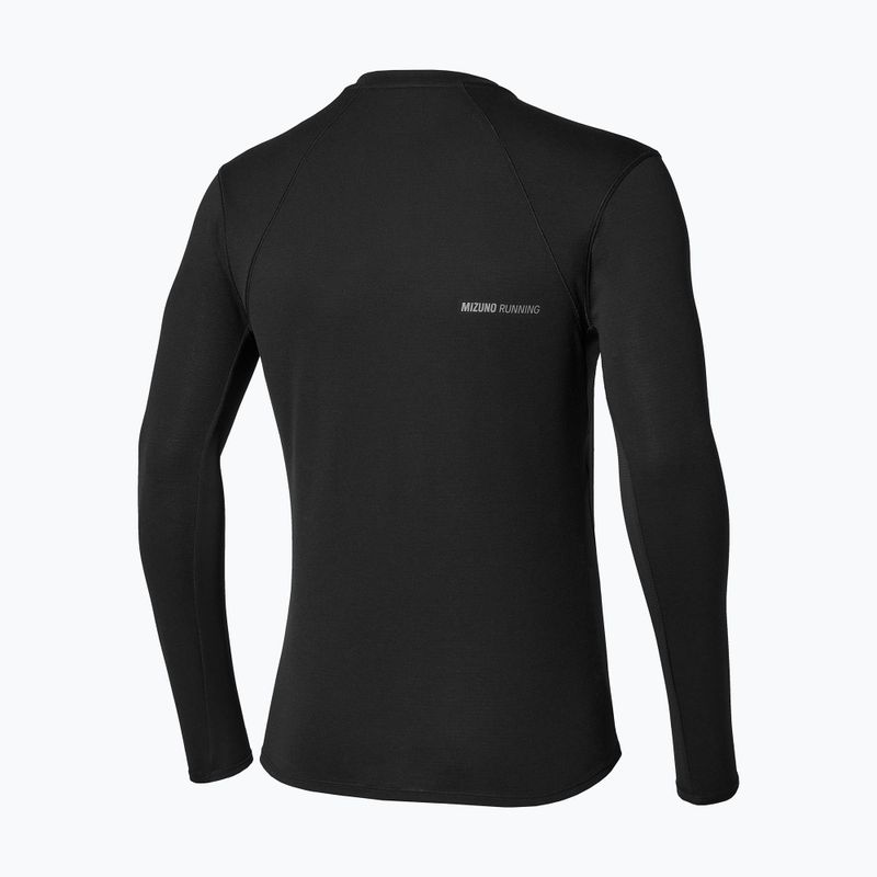 Longsleeve da running uomo Mizuno Tech Thermal Charge Breath Thermo Long Sleeve Tee black 2