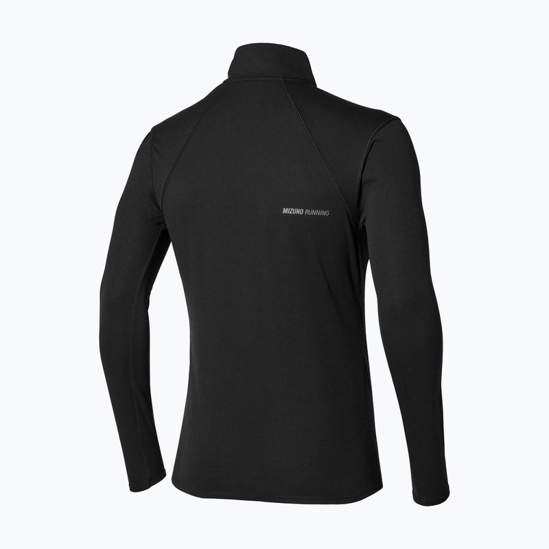 Longsleeve da running uomo Mizuno Tech Thermal Charge Breath Thermo Half Zip Long Sleeve Tee black 2