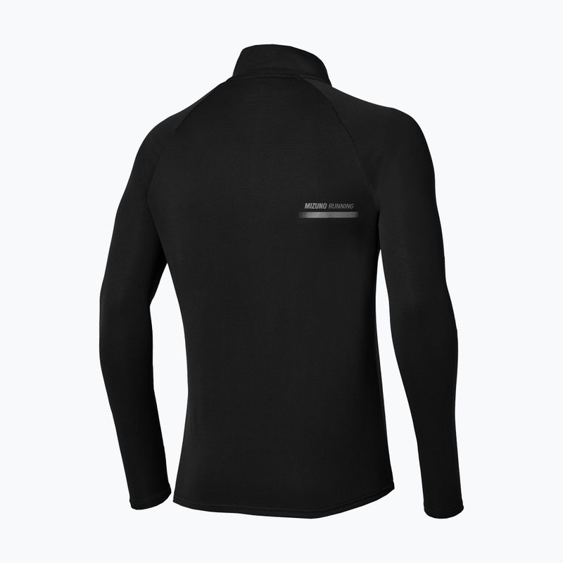 Longsleeve da running uomo Mizuno Active Dryaeroflow Hybrid Long Sleeve Top Black 2