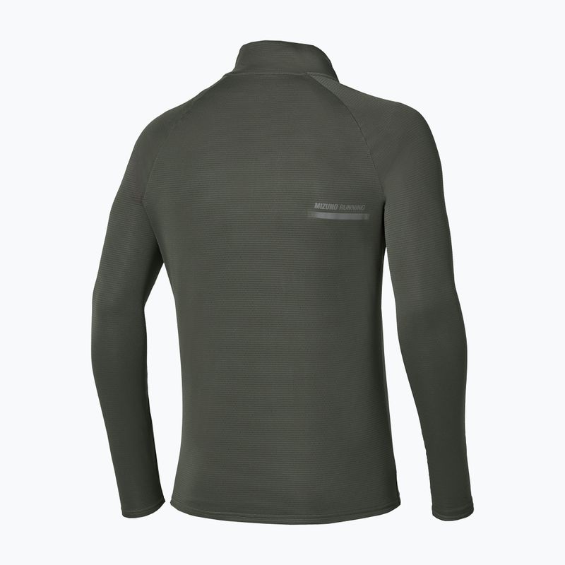 Longsleeve da running uomo Mizuno Active Dryaeroflow Hybrid Long Sleeve Top Forest Night 2