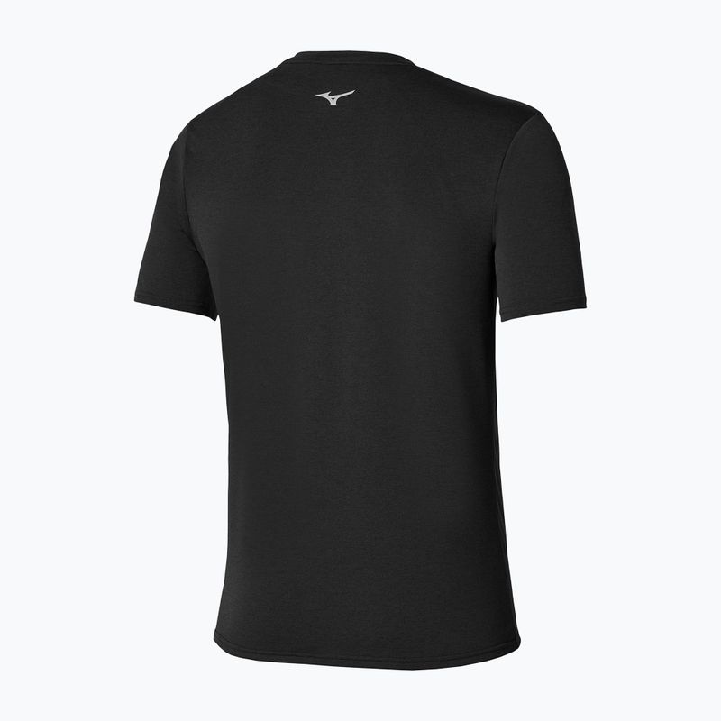 Maglia da corsa da uomo Mizuno Core Runbird Short Sleeve Tee black 2