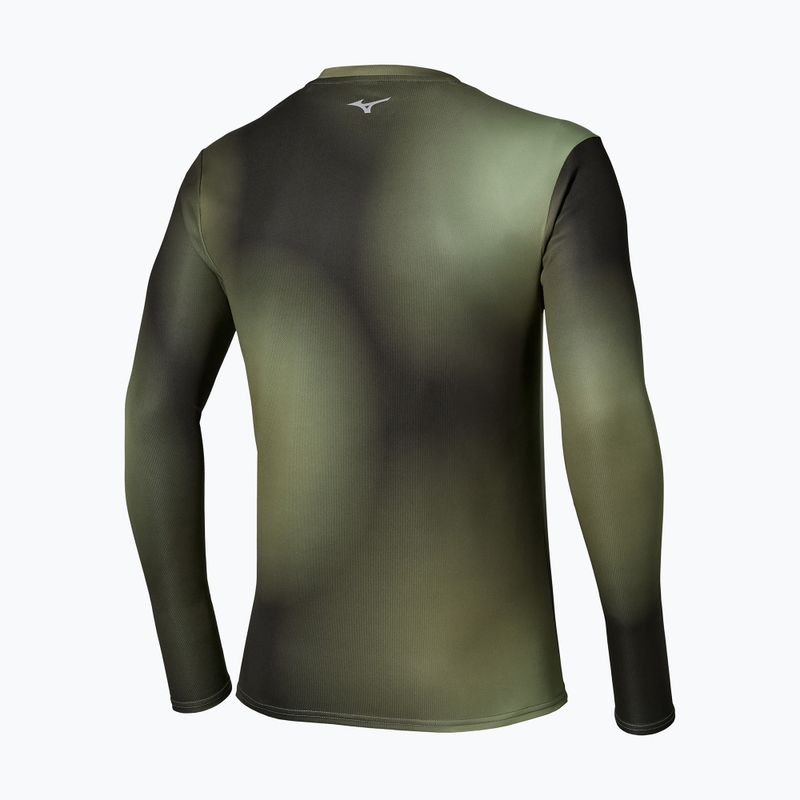 Longsleeve da running uomo Mizuno Core Graphic Long Sleeve Tee Forest Night 2