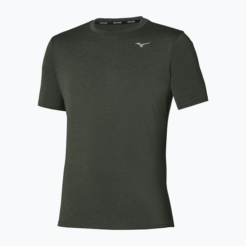 Maglia da corsa da uomo Mizuno Core Impulse Short Sleeve Tee forest night