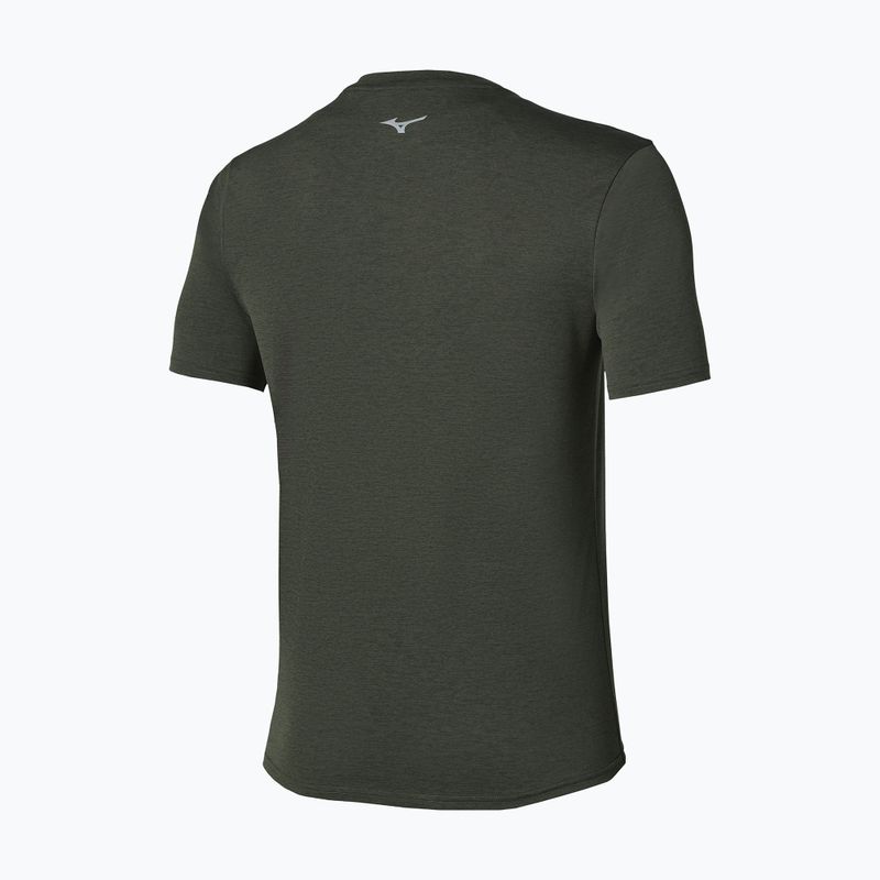 Maglia da corsa da uomo Mizuno Core Impulse Short Sleeve Tee forest night 2
