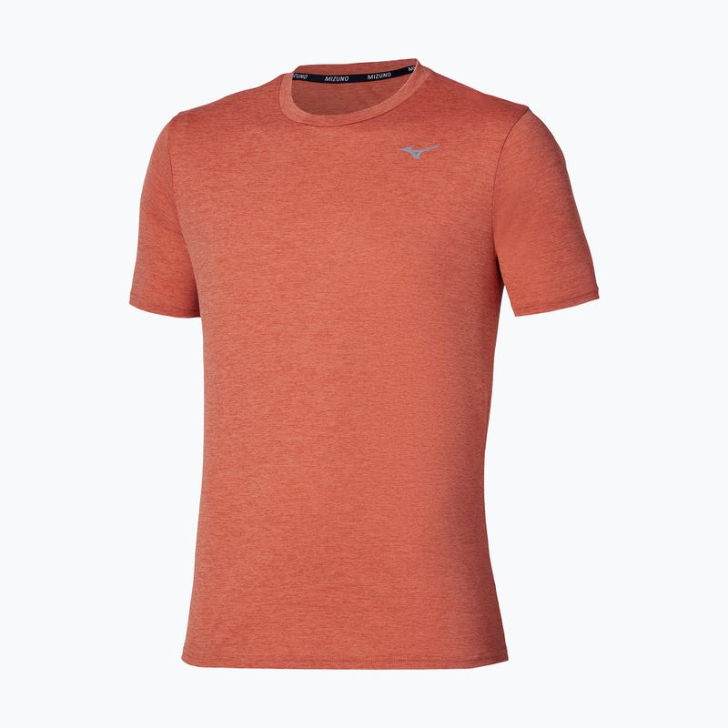 Maglia da corsa da uomo Mizuno Core Impulse Short Sleeve Tee ginger