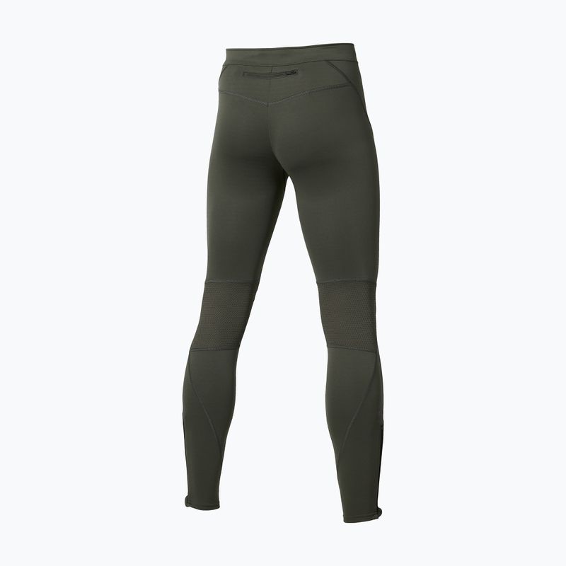 Leggings da running uomo Mizuno Active Warmalite Long Tight forest night 2