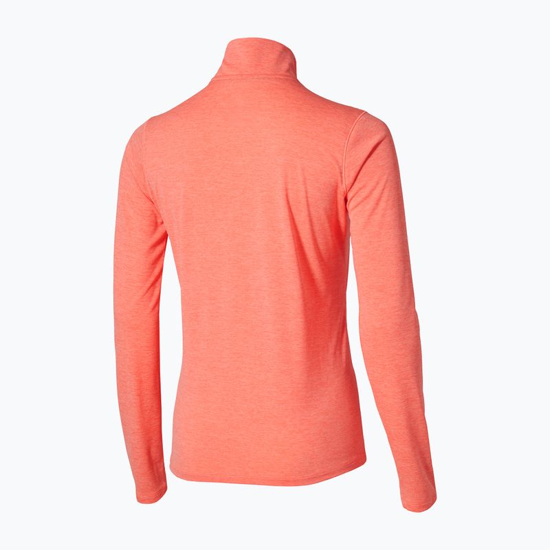 Felpa da corsa donna Mizuno Core Impulse Half Zip Long Sleeve Tee desert flower 2