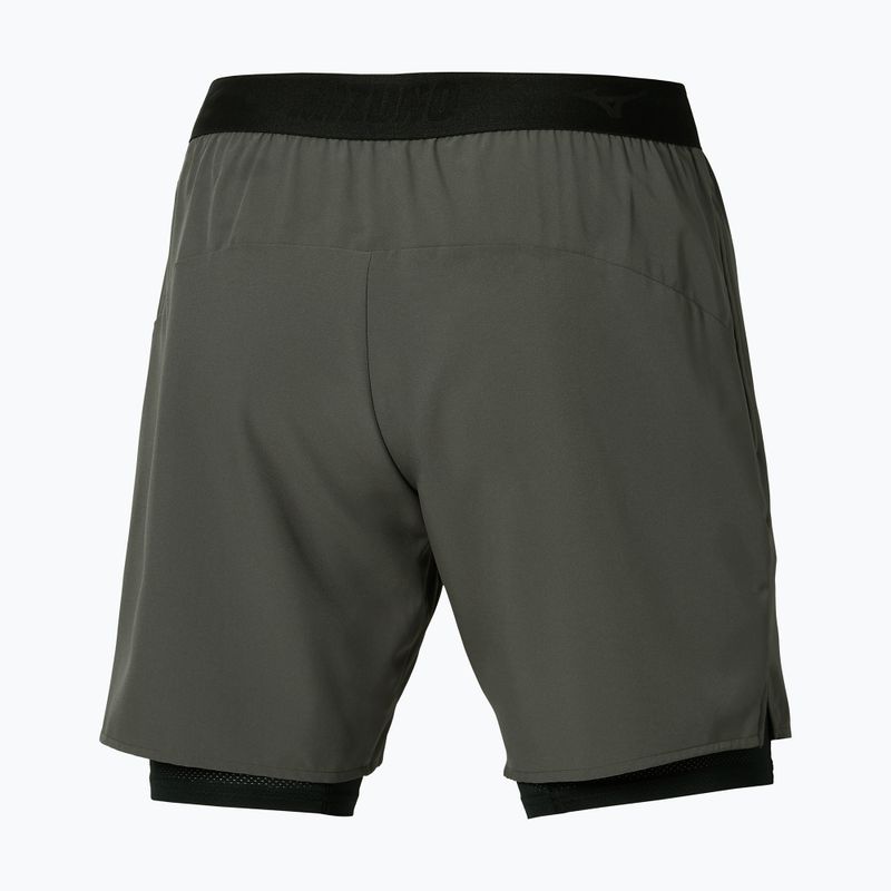 Pantaloncini da corsa da uomo Mizuno Core 7.5 Inches 2In1 forest night 2
