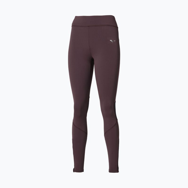 Leggings da corsa da donna Mizuno Active Warmalite Long Tight raisin