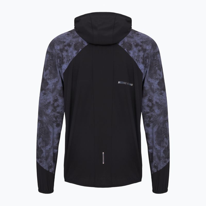 Giacca da corsa da uomo Mizuno Active Alpha Hooded Jacket gekko 2