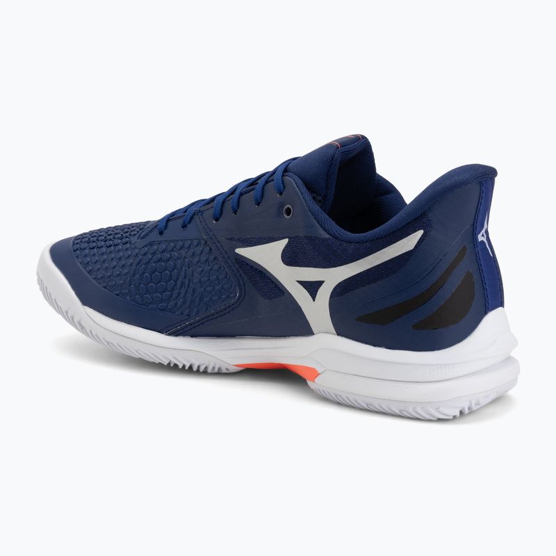 Scarpe da tennis uomo Mizuno Wave Exceed Tour 7 CC beacon blue/white/lava orange 3