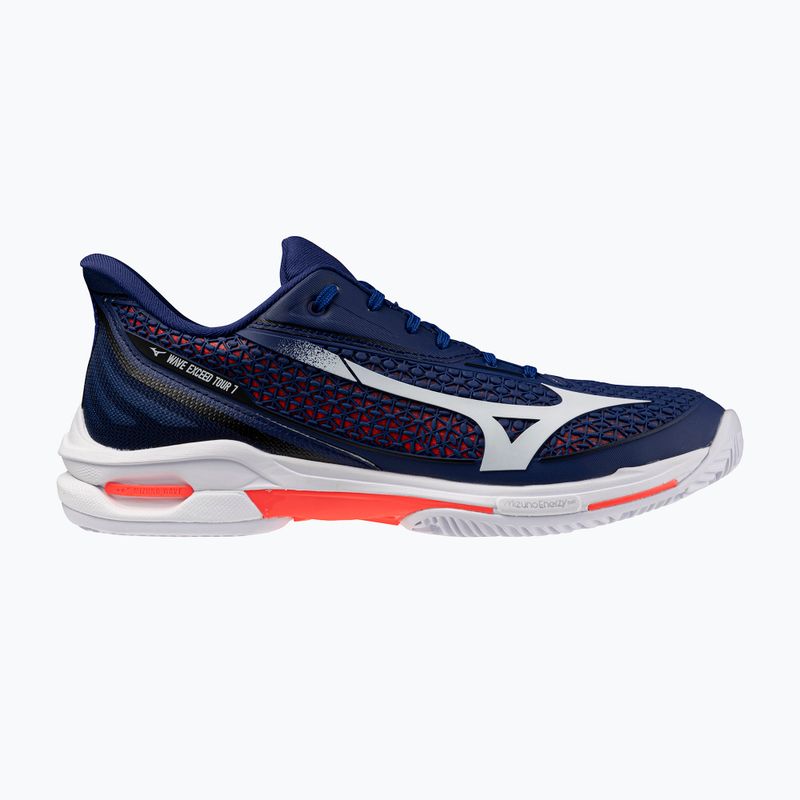 Scarpe da tennis uomo Mizuno Wave Exceed Tour 7 CC beacon blue/white/lava orange 8