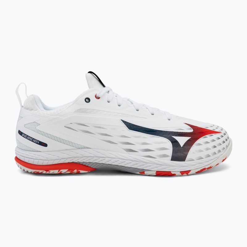Scarpe da tennis uomo Mizuno Wave Drive Neo 4 white/insignia blue/orange 2