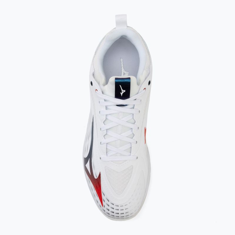 Scarpe da tennis uomo Mizuno Wave Drive Neo 4 white/insignia blue/orange 5