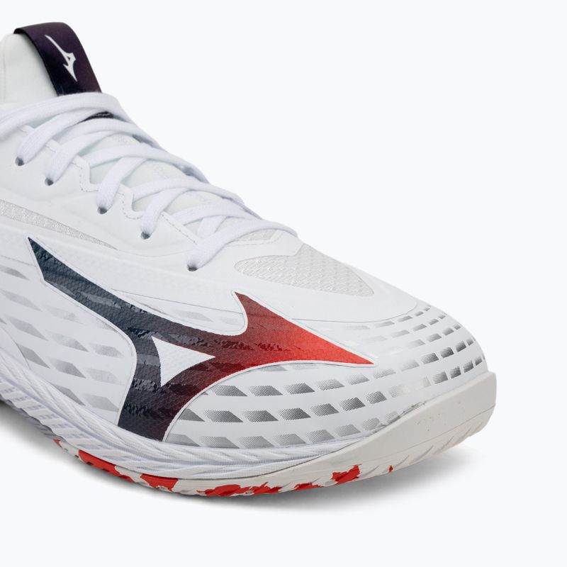 Scarpe da tennis uomo Mizuno Wave Drive Neo 4 white/insignia blue/orange 7