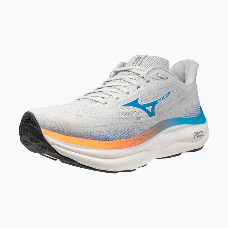 Scarpe da corsa uomo Mizuno Wave Sky 9 cloudscape/blue jewel/lava orange 3