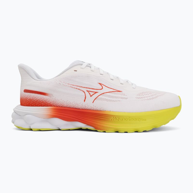 Scarpe da corsa uomo Mizuno Wave Skyrise 7 white/orange/evening primrose 2