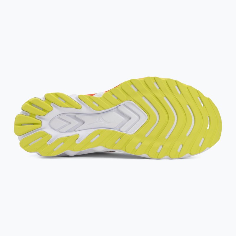 Scarpe da corsa uomo Mizuno Wave Skyrise 7 white/orange/evening primrose 4