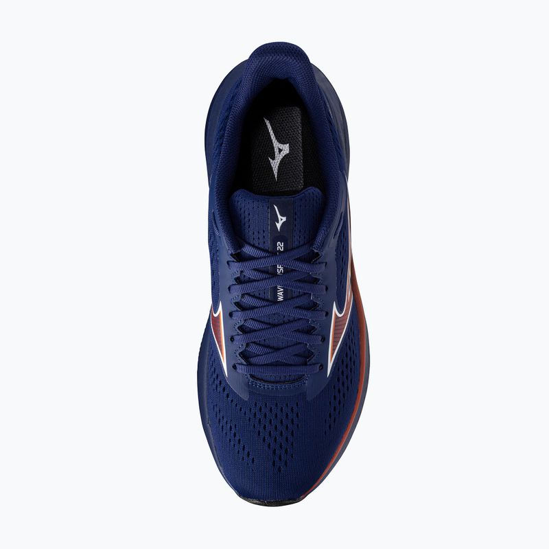 Scarpe da corsa uomo Mizuno Wave Inspire 22 beacon blue/tomato puree/firecracker 5