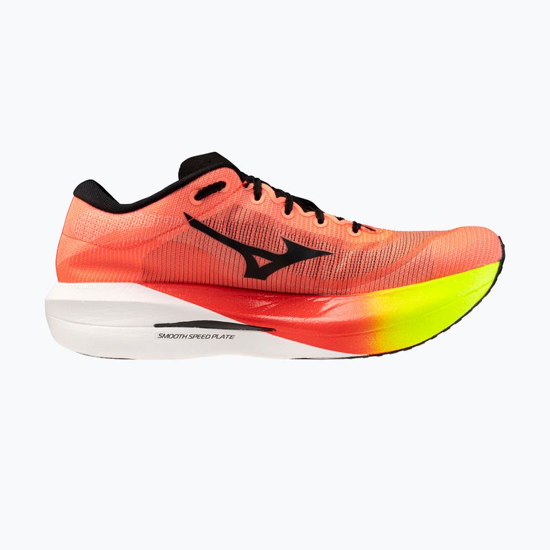Scarpe da corsa Mizuno Hyperwarp Pure lava orange/black/lightning yellow 2