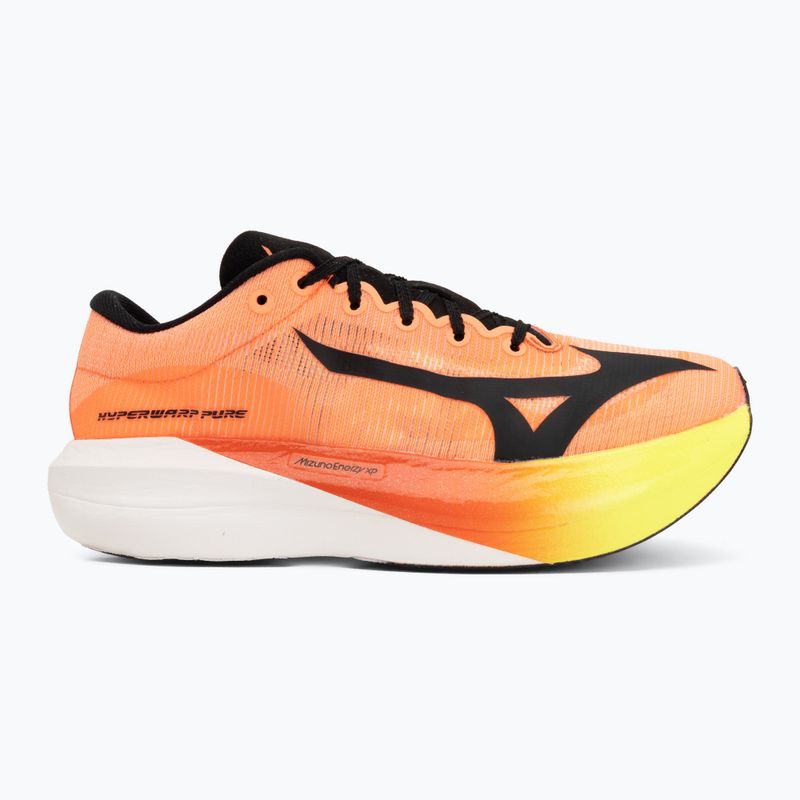 Scarpe da corsa Mizuno Hyperwarp Pure lava orange/black/lightning yellow 2