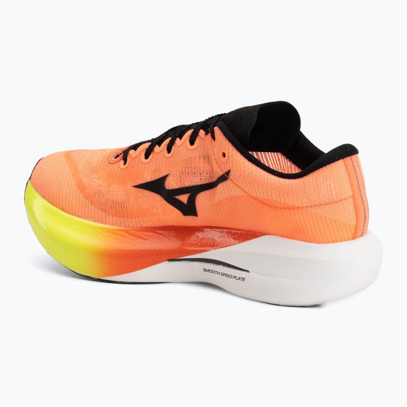 Scarpe da corsa Mizuno Hyperwarp Pure lava orange/black/lightning yellow 3