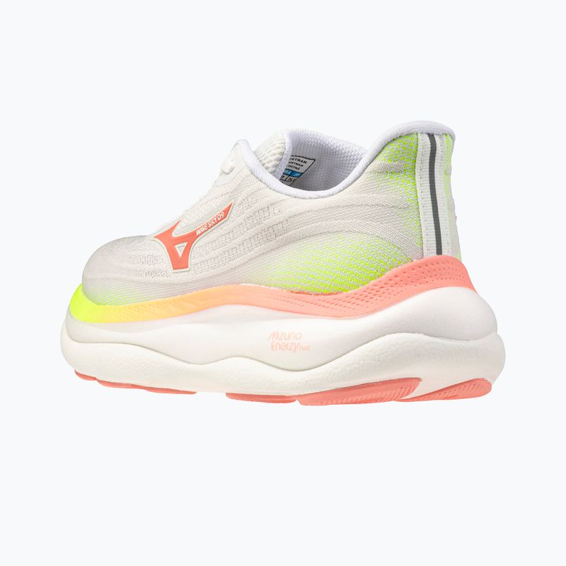Scarpe da corsa donna Mizuno Wave Sky 9 gf white/desert flower/lime pulp 4