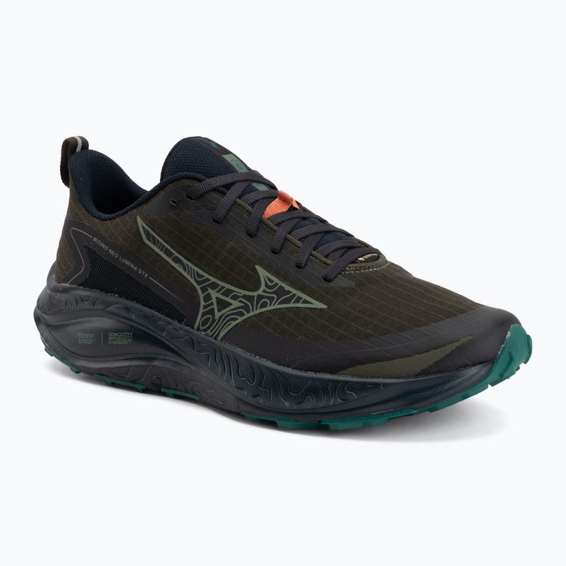 Scarpe da corsa uomo Mizuno Neo Lumina Gtx forest night/sea spray/vulcan