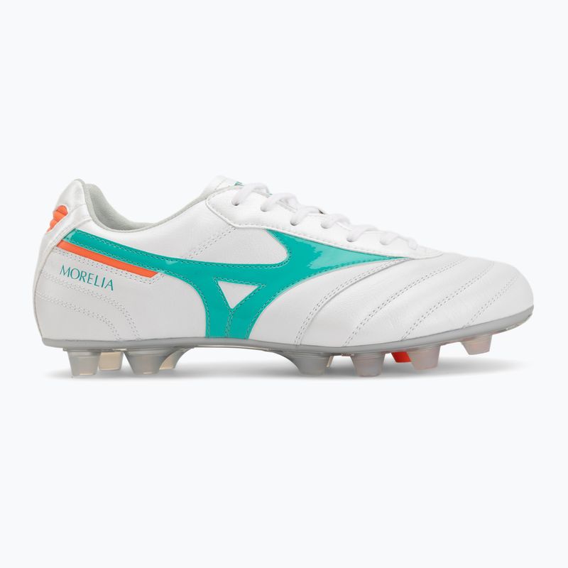 Scarpe da calcio Mizuno Morelia II Elite FG white/arcadia/lava orange 2