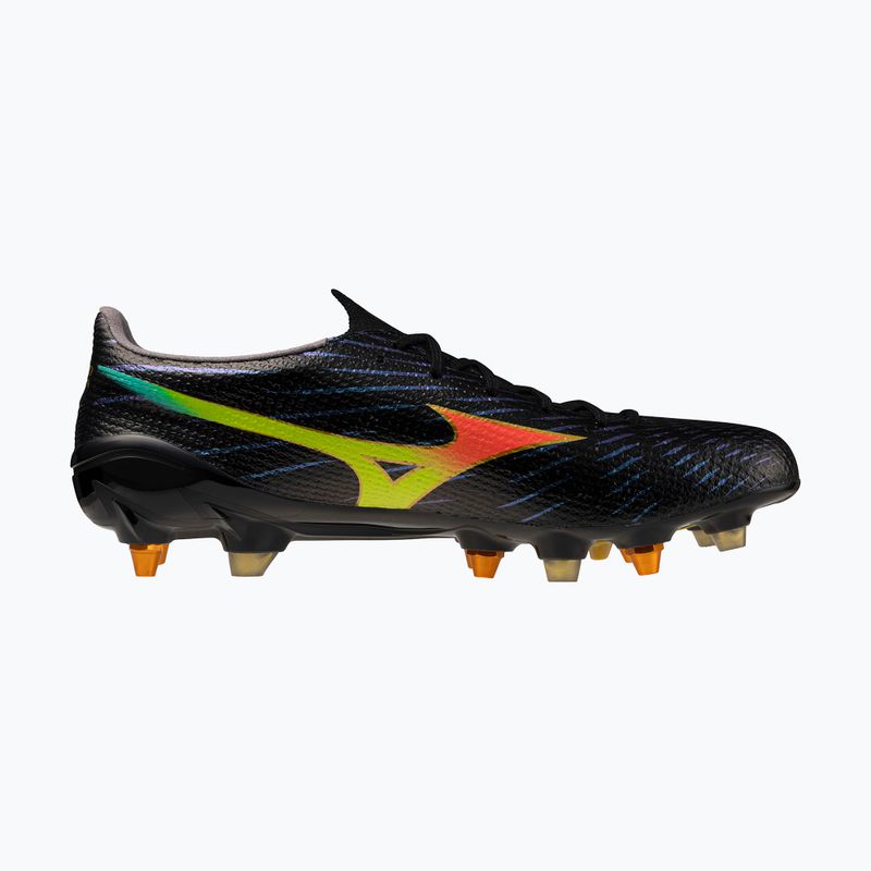 Scarpe da calcio Mizuno Alfa III Elite Mix black/lava orange/evening primrose 2