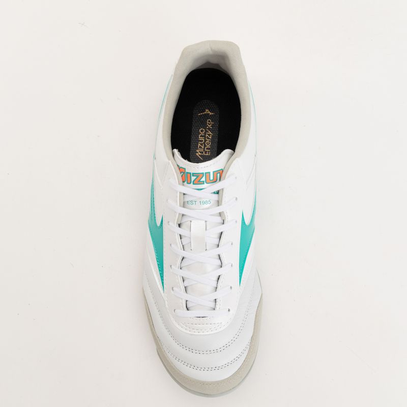 Scarpe da calcio Mizuno Morelia Sala Elite TF white/arcadia/lava orange 5