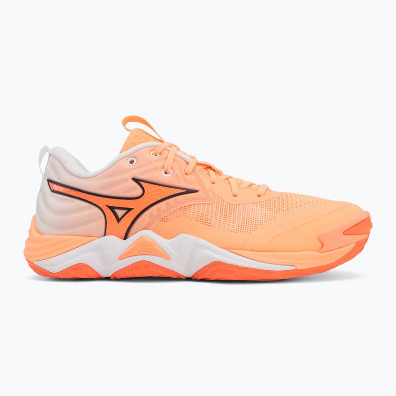 Scarpe da pallavolo Mizuno Wave Momentum Elite flamingo coral/lava orange/white 2