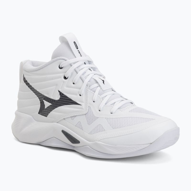 Scarpe da pallavolo Mizuno Wave Momentum Pro Mid white/metallic gray/black