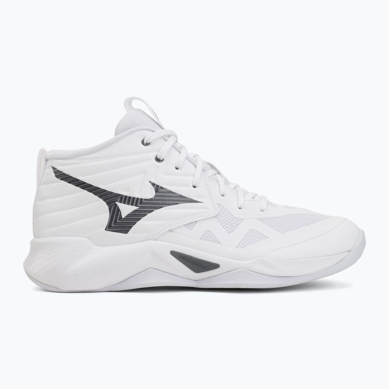 Scarpe da pallavolo Mizuno Wave Momentum Pro Mid white/metallic gray/black 2