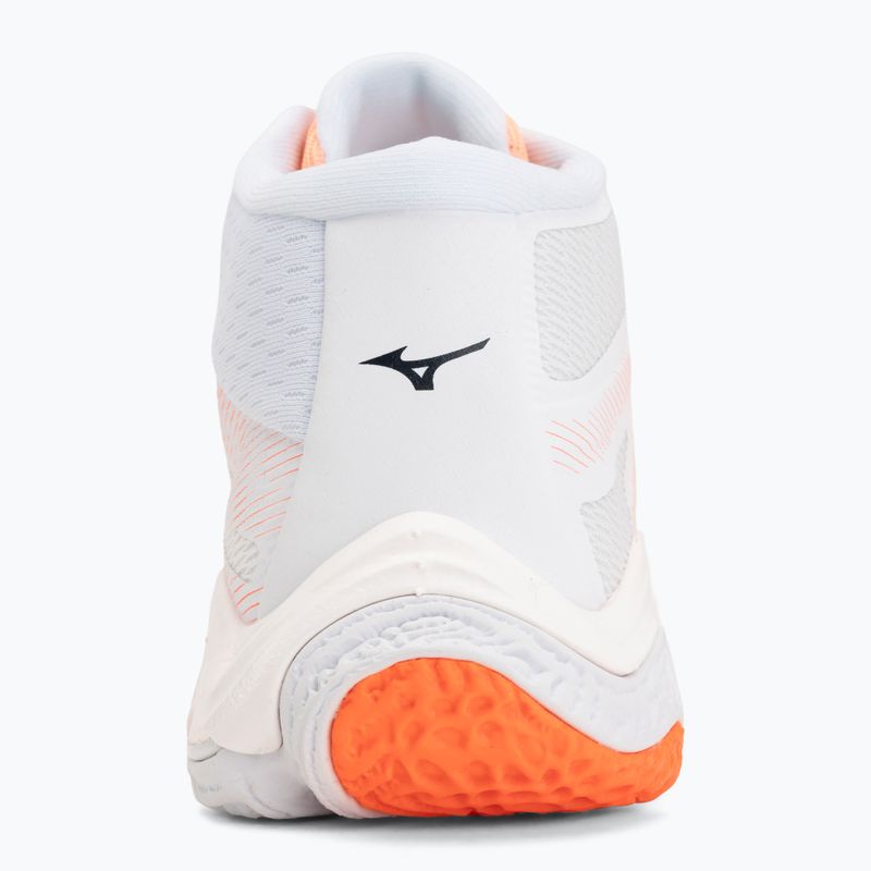 Scarpe da pallavolo Mizuno Wave Lightning Elite Mid Flamingo Coral/Lava Orange/White 6