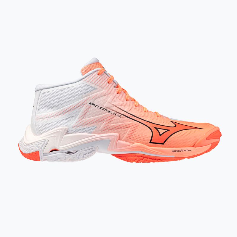 Scarpe da pallavolo Mizuno Wave Lightning Elite Mid Flamingo Coral/Lava Orange/White