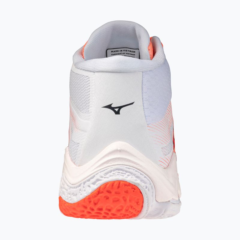 Scarpe da pallavolo Mizuno Wave Lightning Elite Mid Flamingo Coral/Lava Orange/White 3