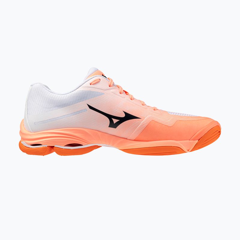 Scarpe da pallavolo Mizuno Wave Lightning Pro flamingo coral/carbon/white 2