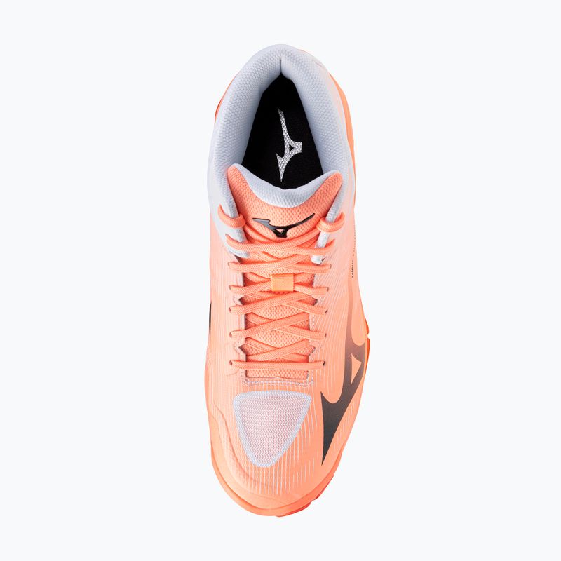 Scarpe da pallavolo Mizuno Wave Lightning Pro Mid flamingo coral/carbon/white 4