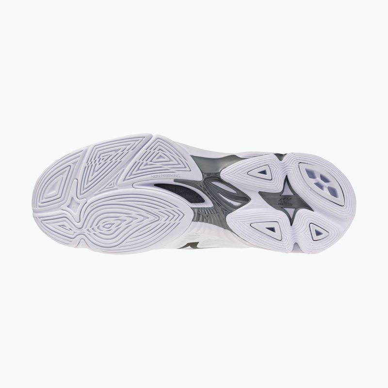 Scarpe da pallavolo Mizuno Wave Lightning Pro Mid white/black/ultimate gray 4