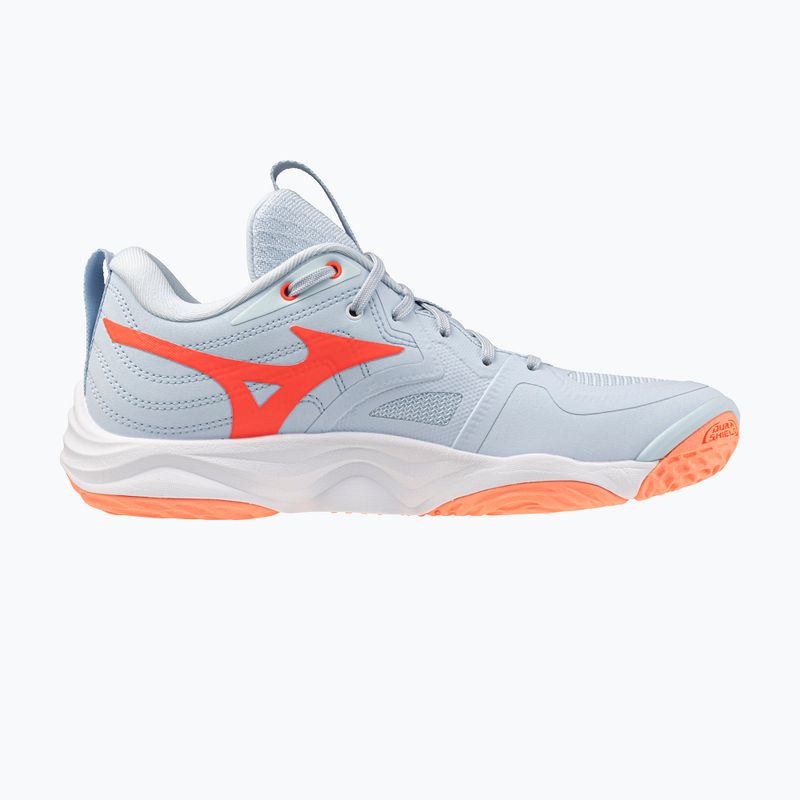 Scarpe da pallavolo donna Mizuno Wave Momentum Elite blue finch/white/lava orange 2