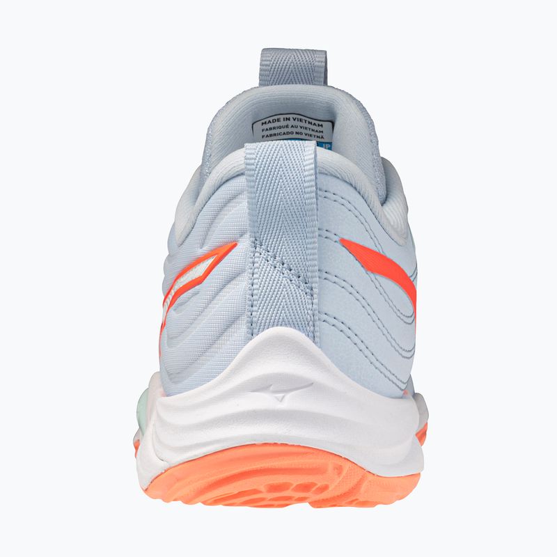Scarpe da pallavolo donna Mizuno Wave Momentum Elite blue finch/white/lava orange 3
