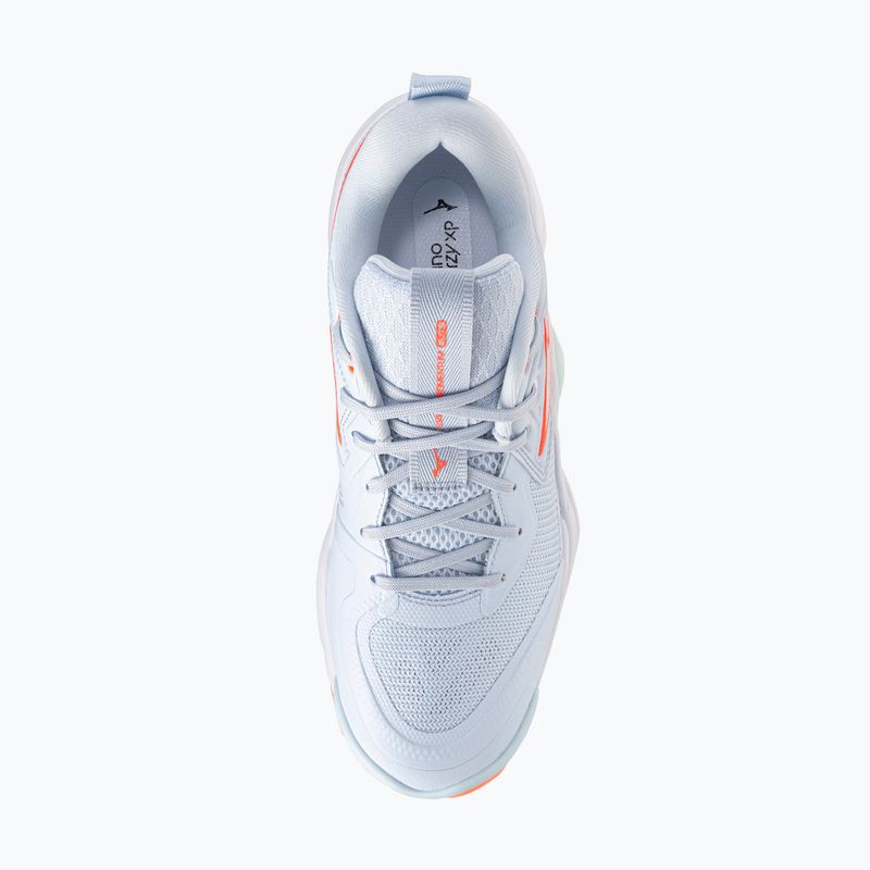 Scarpe da pallavolo donna Mizuno Wave Momentum Elite blue finch/white/lava orange 5