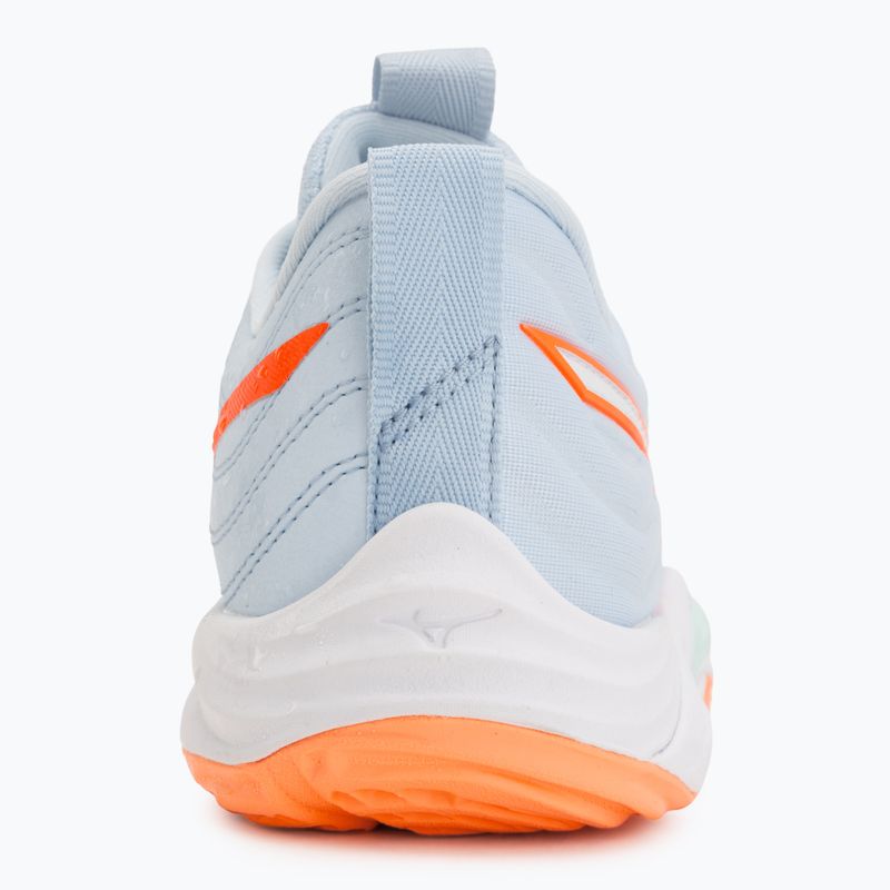 Scarpe da pallavolo donna Mizuno Wave Momentum Elite blue finch/white/lava orange 6