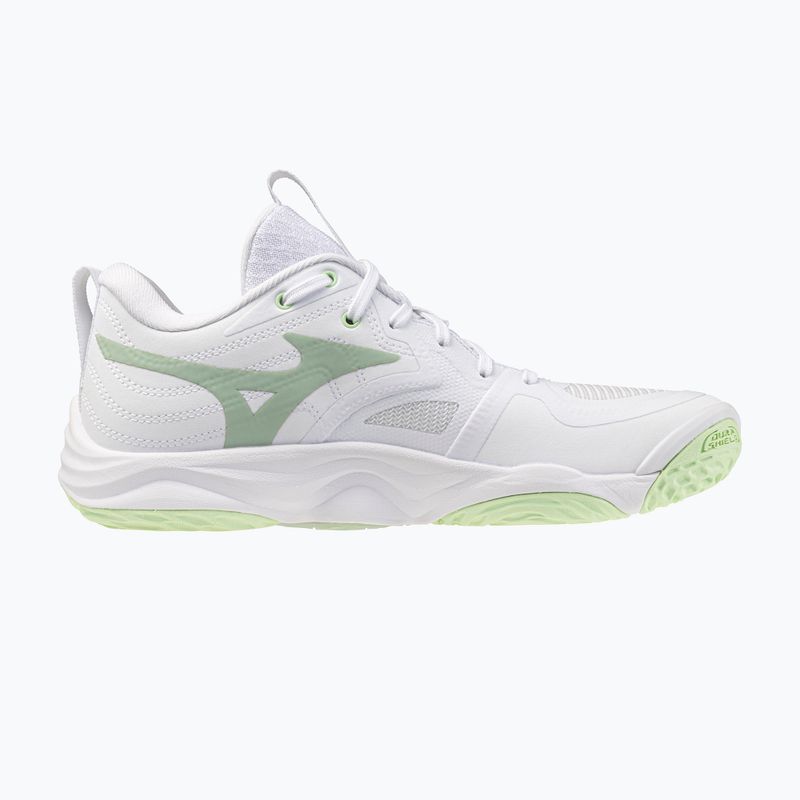 Scarpe da pallavolo donna Mizuno Wave Momentum Elite white/balsam green/ambrosia 2