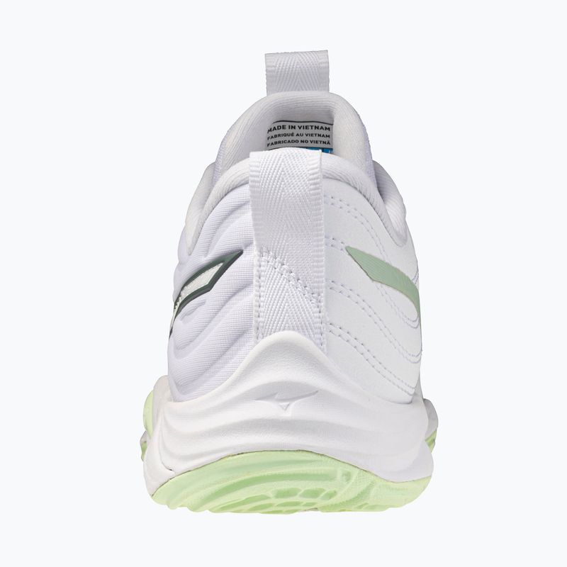 Scarpe da pallavolo donna Mizuno Wave Momentum Elite white/balsam green/ambrosia 3