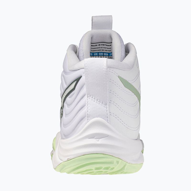 Scarpe da pallavolo donna Mizuno Wave Momentum Elite Mid white/balsam green/ambrosia 3