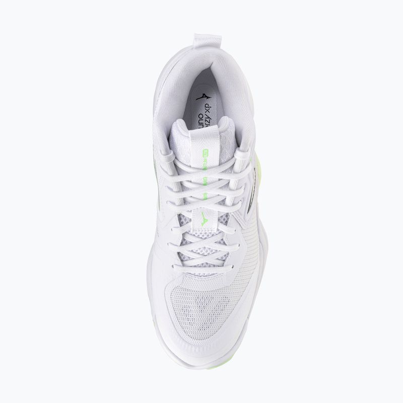 Scarpe da pallavolo donna Mizuno Wave Momentum Elite Mid white/balsam green/ambrosia 5