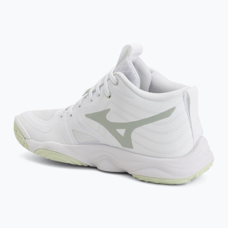 Scarpe da pallavolo donna Mizuno Wave Momentum Elite Mid white/balsam green/ambrosia 3