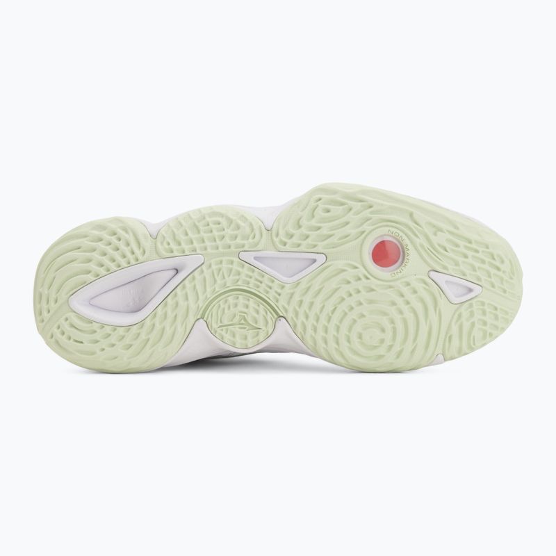 Scarpe da pallavolo donna Mizuno Wave Momentum Elite Mid white/balsam green/ambrosia 4